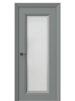 Двери WestStyle Eliss 2 Морская галька /белое сатинат  ДО