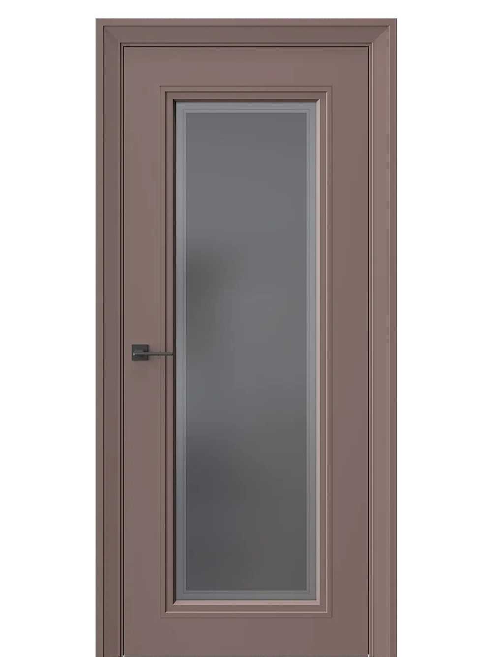 Двери WestStyle Eliss 2 Милкшейк /графит сатинат  ДО