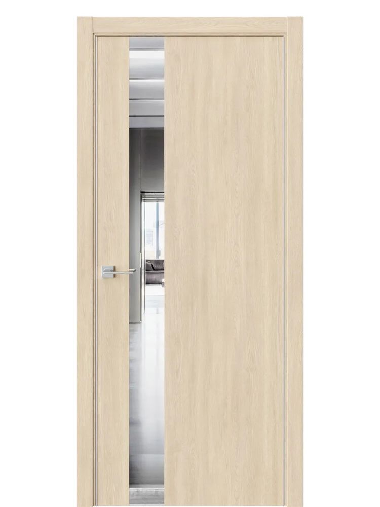 Двери WestStyle  "IN 2" Сенди /Зеркало /алюм.кромка  ДО