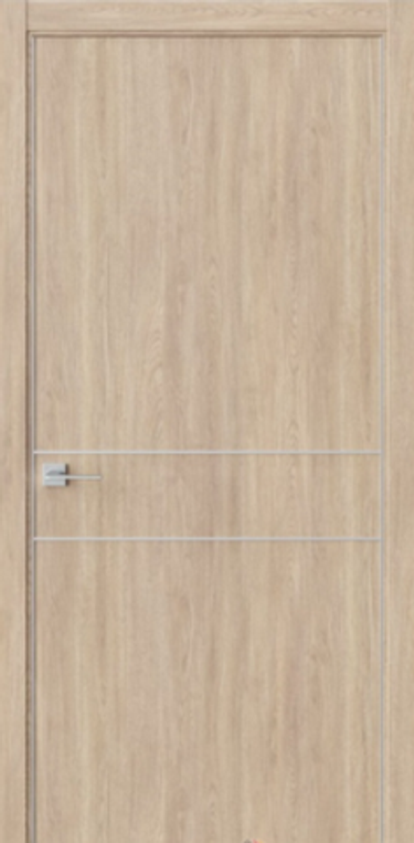 Межкомнатные двери WestStyle "IN 20" Брандо/Черный молдинг/Черная AL кромка ДГ