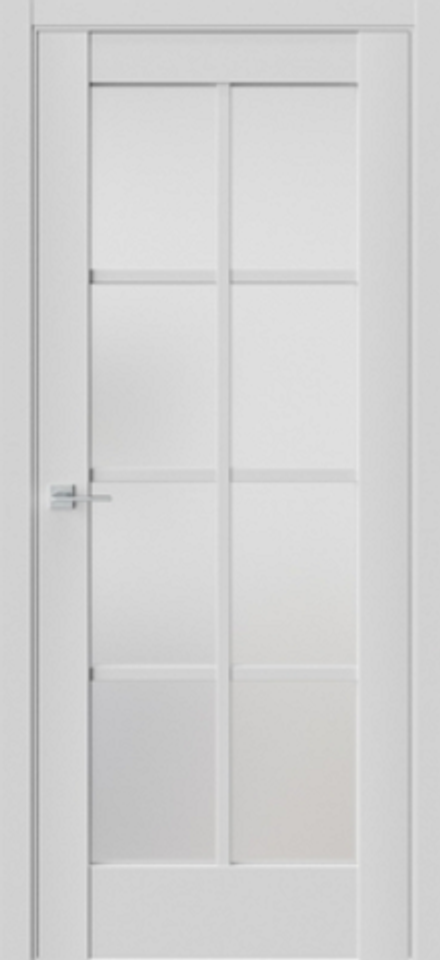 Межкомнатные двери WestStyle "Z2" Серый EmLayer/Белое сатинат (ДО)