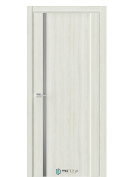 Двери WestStyle F30 Клён крем /Зеркало сатин графит  ДО