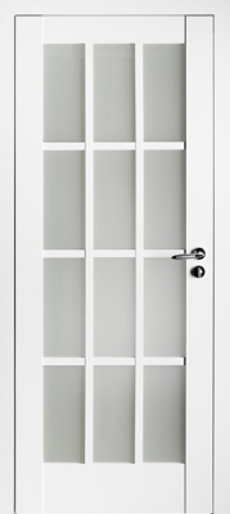 Межкомнатные двери DB-LINE DBS-S1 Белый матовый/сатин