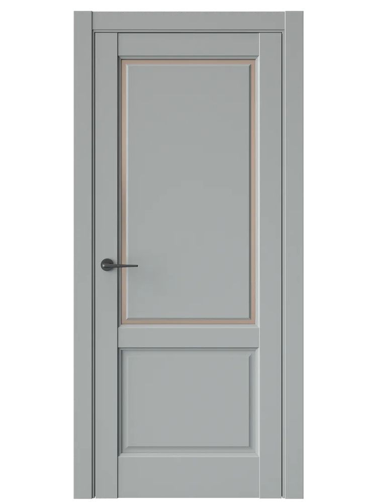 Двери WestStyle  LVT 3Е Серая Гавань/ Бронза Сатинат ДО