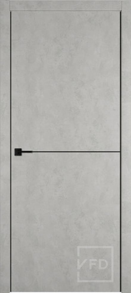 Межкомнатные двери ВФД "URBAN 1" Antic Loft 4х4 BM (Алюминиевая кромка) ДГ