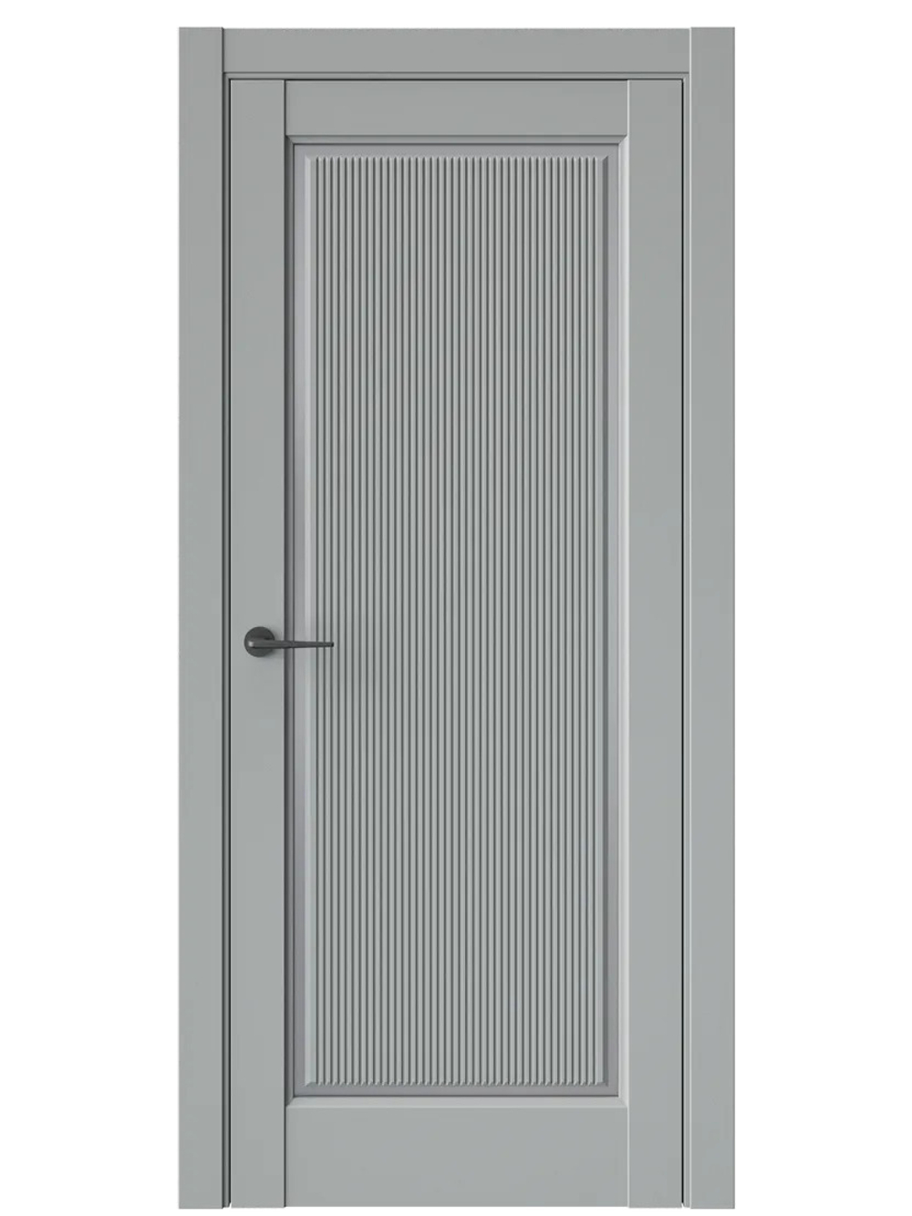 Двери WestStyle  LVT 1 FL Серая Гавань/ Графит Сатинат ДО