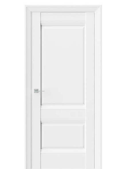 Двери WestStyle  PL10F EmLayer Белый /Молдинг ДГ