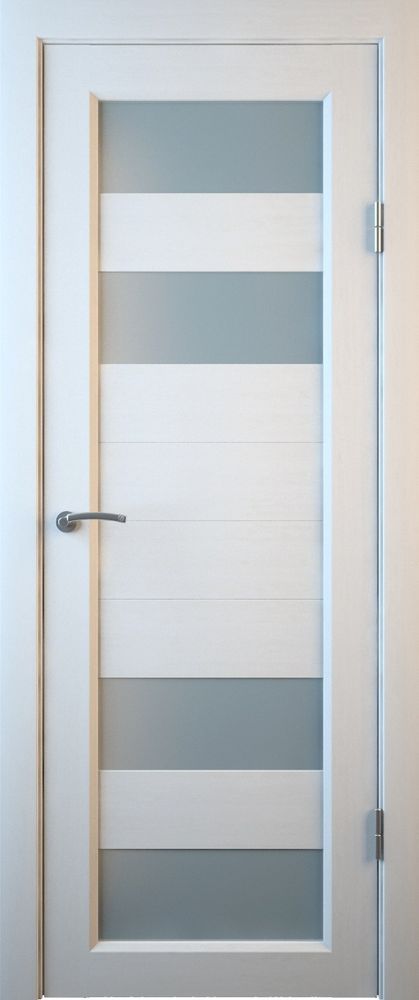 Межкомнатные двери MART DOORS С2 Белое дерево/Сатинат (ДО)