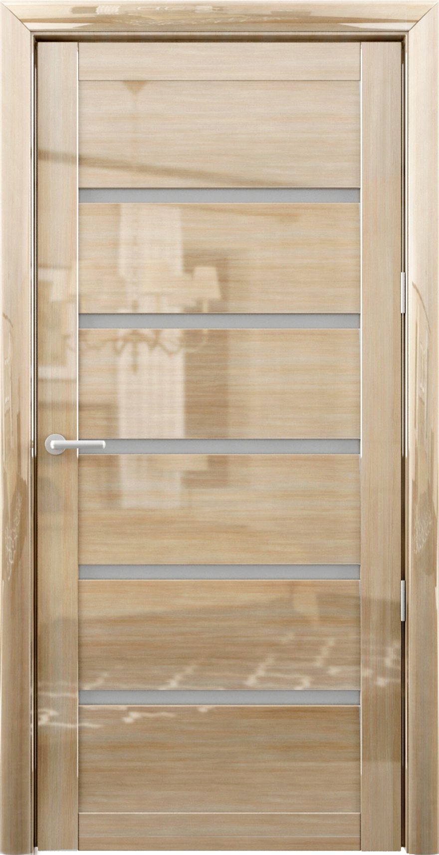 Межкомнатные двери ALBERO "ВЕНА" Глянец Мокко/Белый Акрилат (ДО)