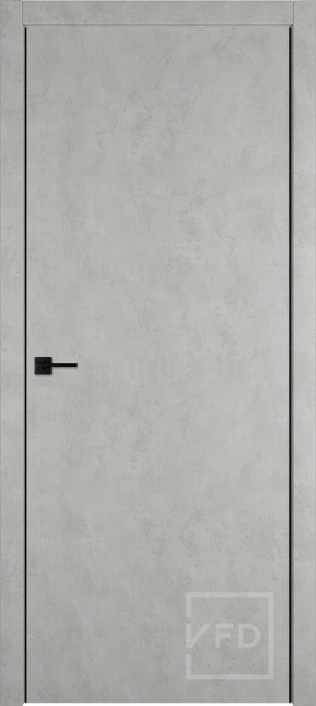 Межкомнатные двери ВФД "URBAN Z" Antic Loft 4х4 /Black Edge (Алюминиевая кромка) ДГ