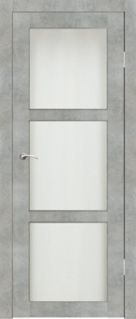 Межкомнатные двери SYNERGY  "Гарде" ДО Бетон (Сатинат матовое)