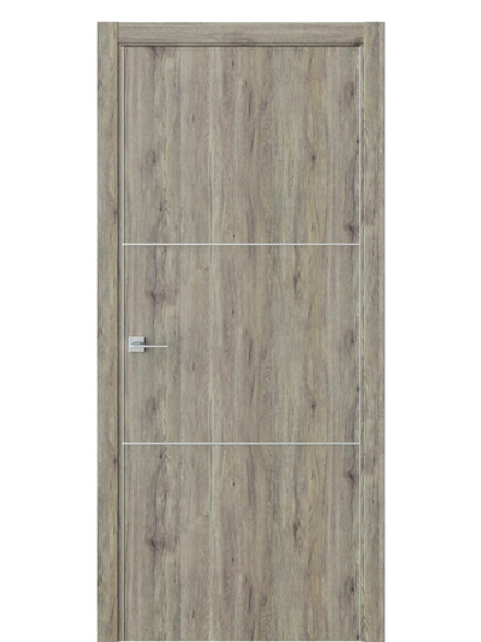Двери WestStyle  "IN 26" Дуб Эссе /алюм.кромка  ДГ