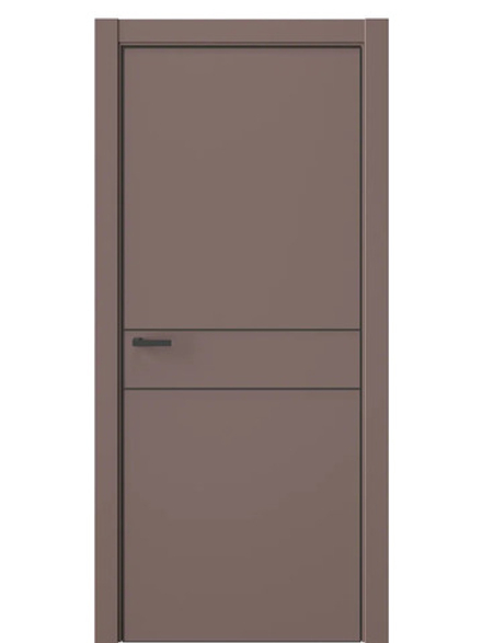 Двери WestStyle  "IN 20" Милкшейк /алюм.кромка  ДГ