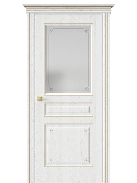 Двери WestStyle  Ампир  Белый/ сатинат матовое  ДО