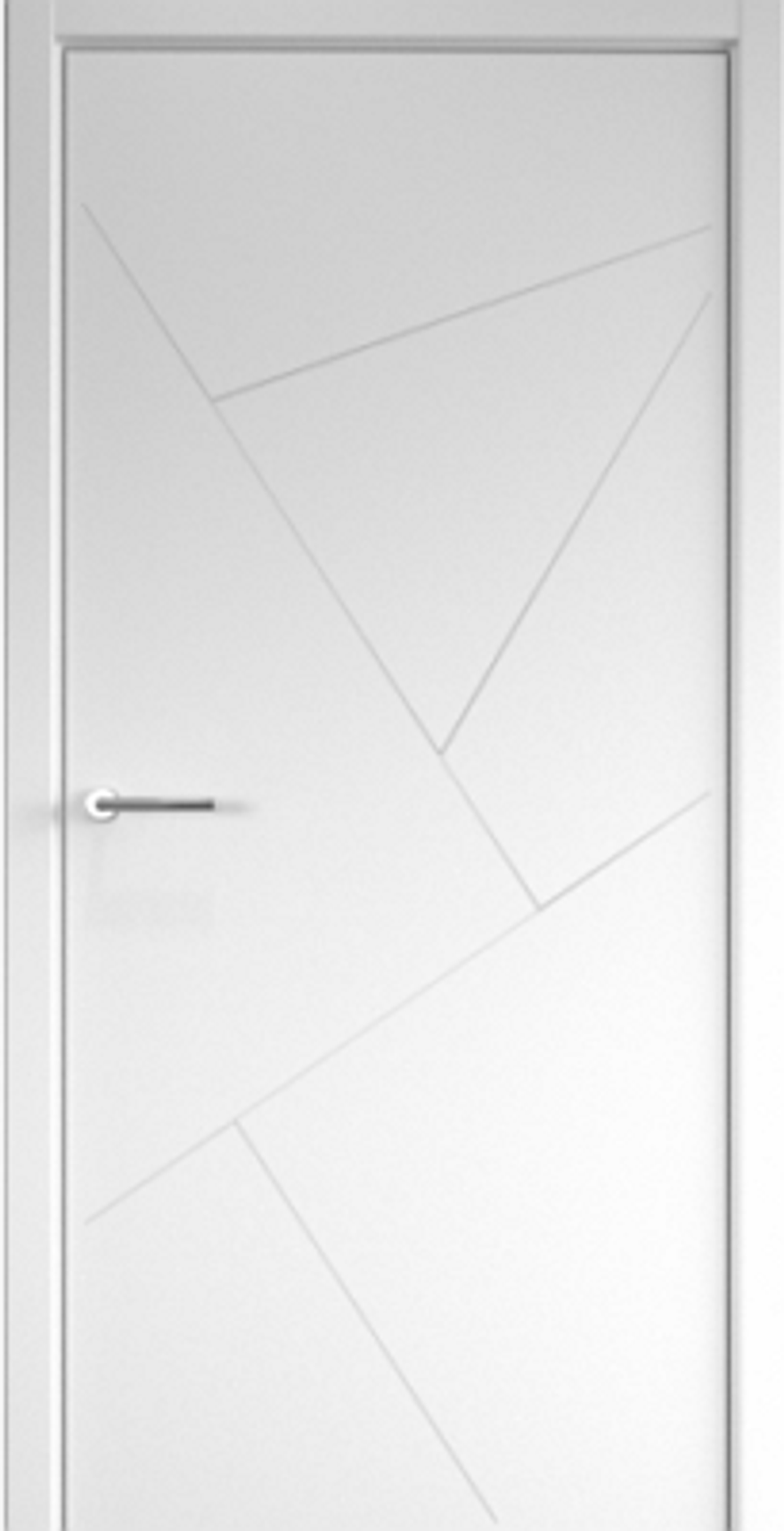 Межкомнатные двери ALBERO "Геометрия 2" (С защелкой магнитной) Эмаль Белый (ДГ)