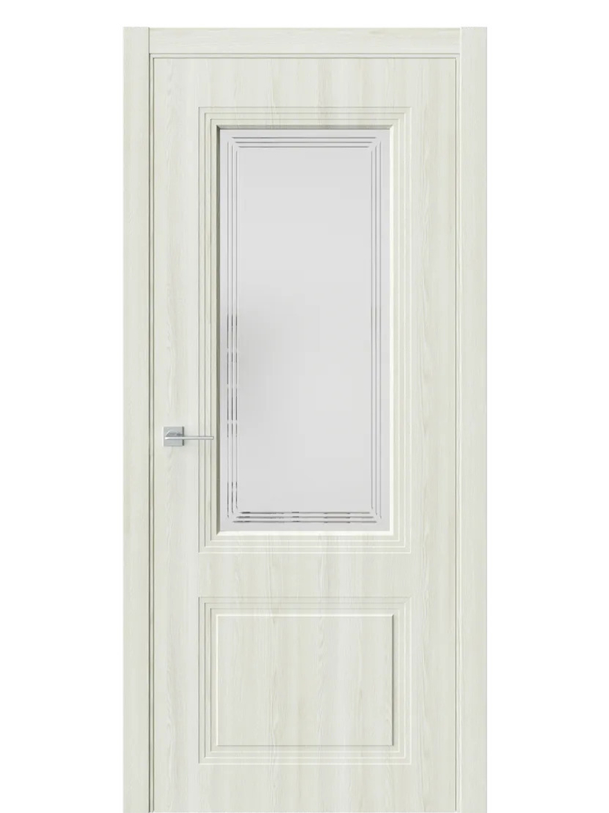 Двери WestStyle  Monte 4 Клен Крем /Белое Сатинат ДО