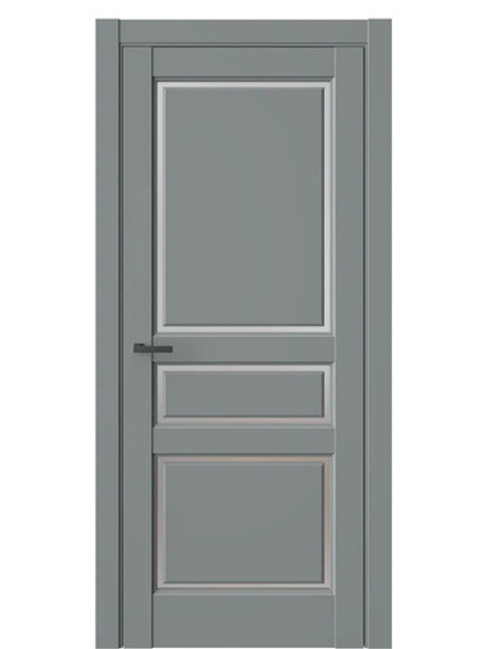 Двери WestStyle  LVT 5 Морская Галька/ Белое Сатинат ДО