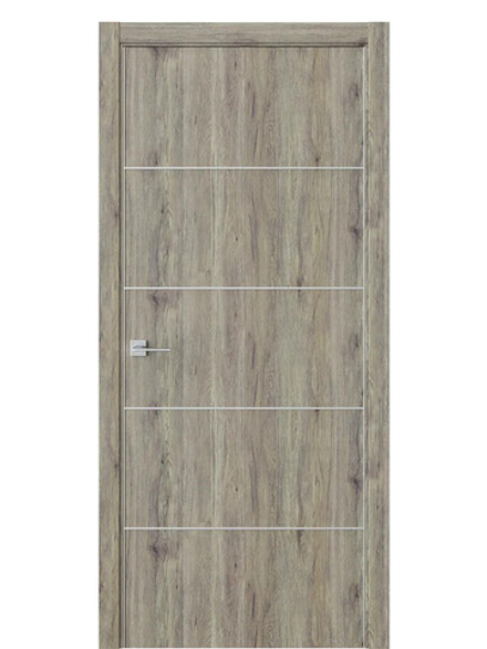 Двери WestStyle  "IN 27" Дуб Эссе /алюм.кромка  ДГ