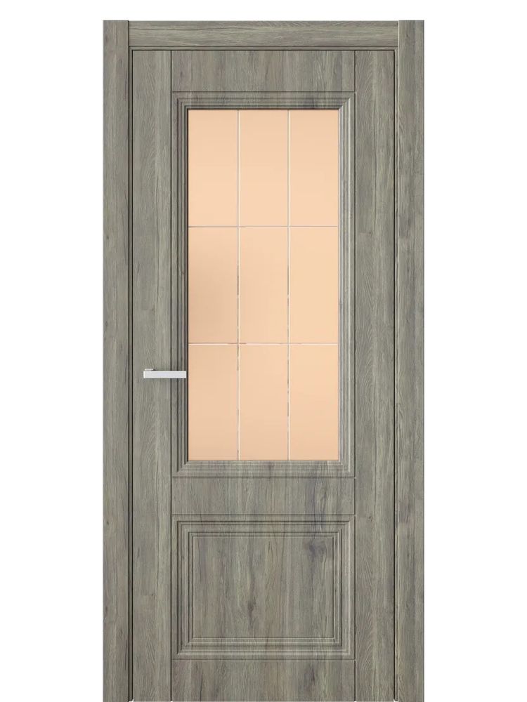 Двери WestStyle  Demiss 4  Дуб Эссе / бронза сатинат ДО