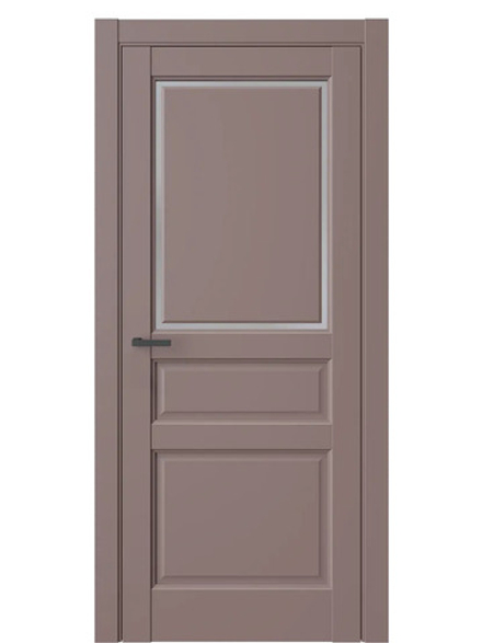 Двери WestStyle  LVT 5Е Милкшейк/ Графит Сатинат ДО