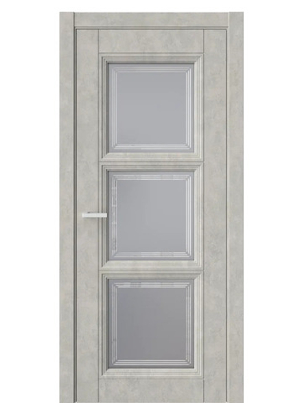 Двери WestStyle  Demiss 6  Бетон Смоки / графит сатинат ДО