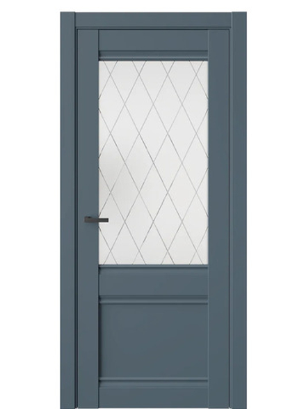 Двери WestStyle  "ChЕ 6" Океанская Волна/ белое сатинат ДО