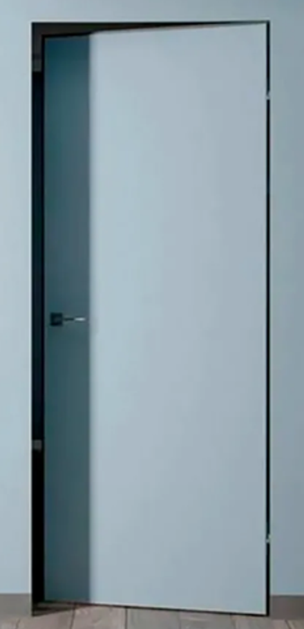 Межкомнатные скрытые двери WestStyle Invisible IN 9 BOX 42мм ХРОМ алюм.кромка с 4-х сторон