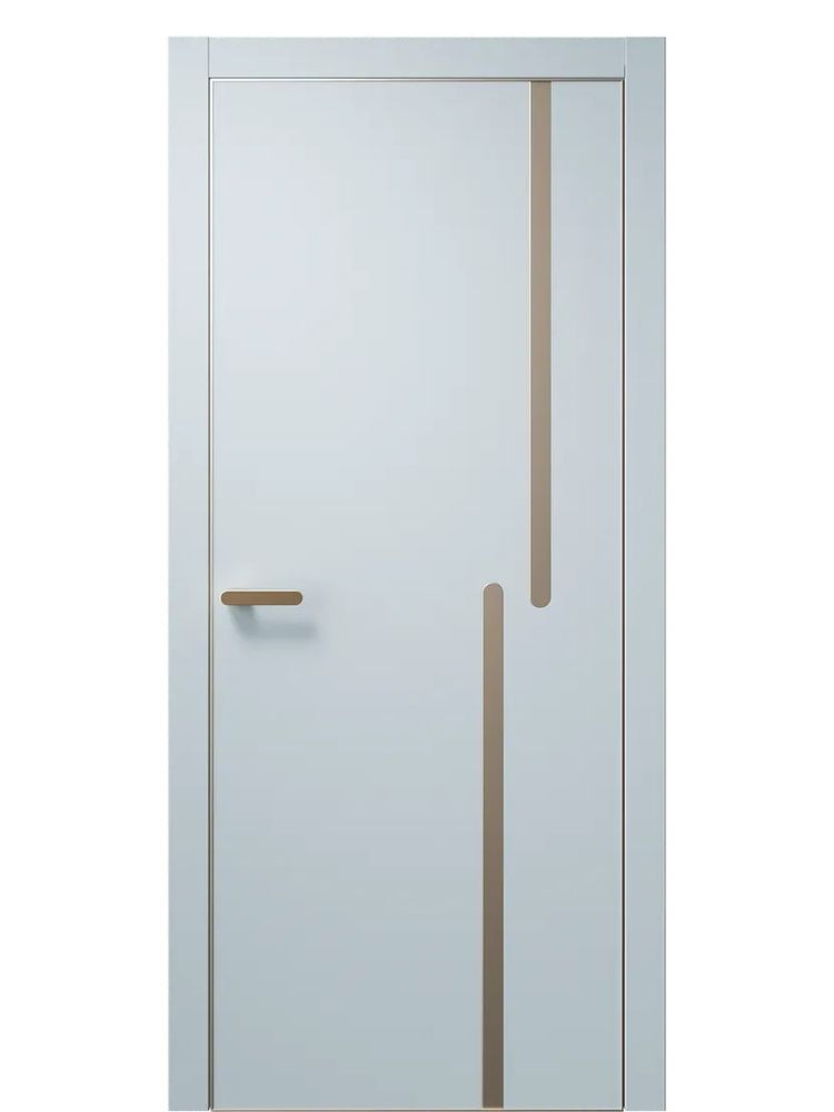 Двери WestStyle  "IN М2.1" Белая Ночь /молдинг /алюм.кромка  ДГ