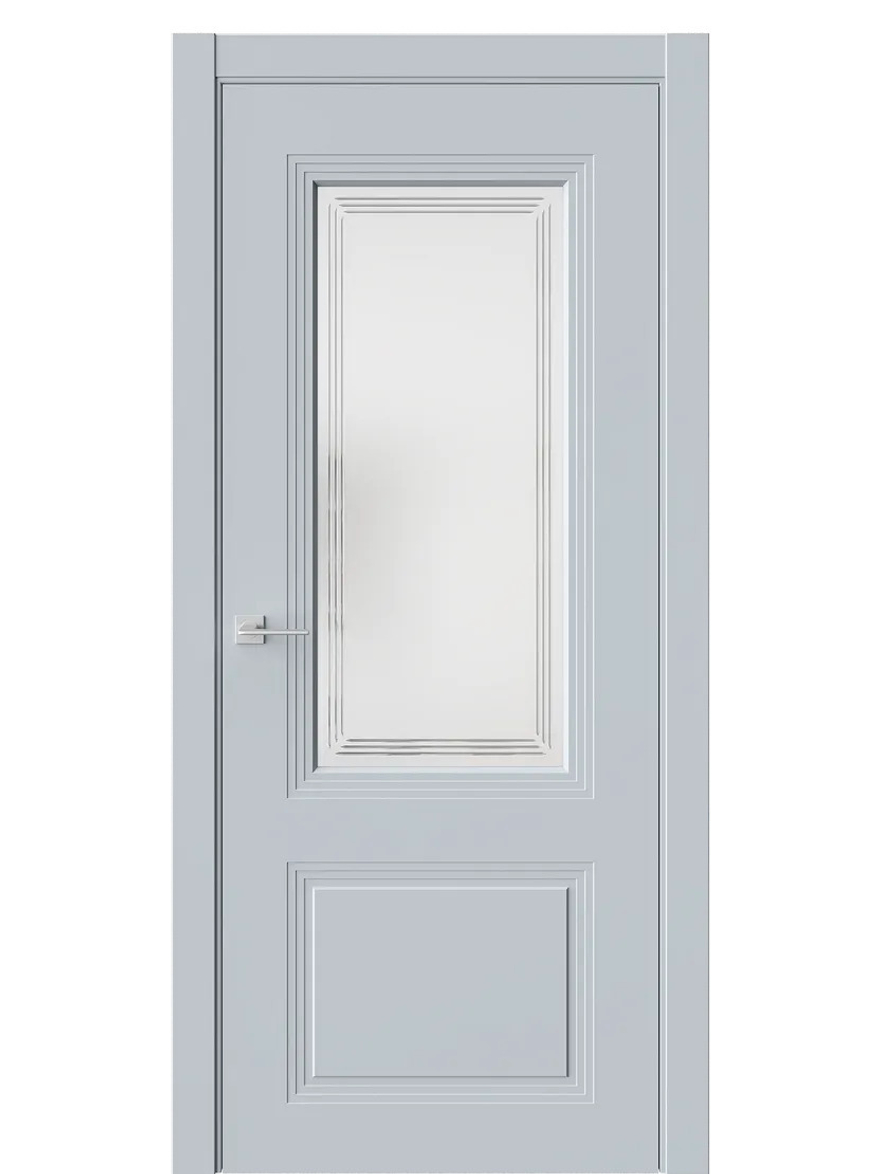 Двери WestStyle  Monte 4 Белая Ночь /Белое Сатинат ДО