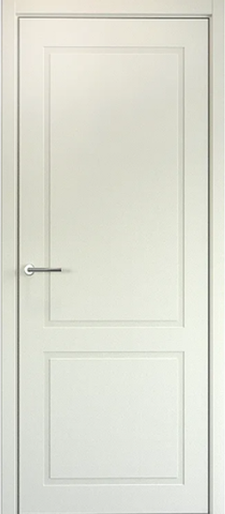 Межкомнатные двери ALBERO "Нео-Классика-2" Эмаль Латте/защелка магнитная (ДГ)
