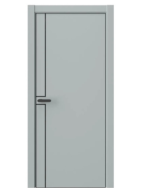 Двери WestStyle  "IN 42" Платиновый Дым /алюм.кромка  ДГ