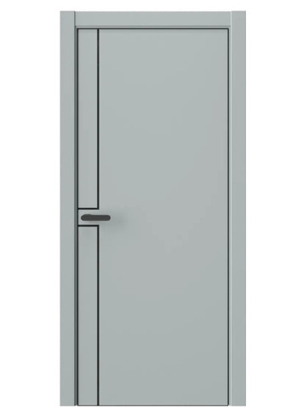 Двери WestStyle  "IN 42" Платиновый Дым /алюм.кромка  ДГ