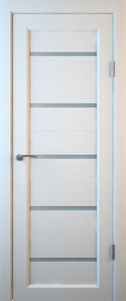Межкомнатные двери MART DOORS В1 Белое дерево/Сатинат (ДО)