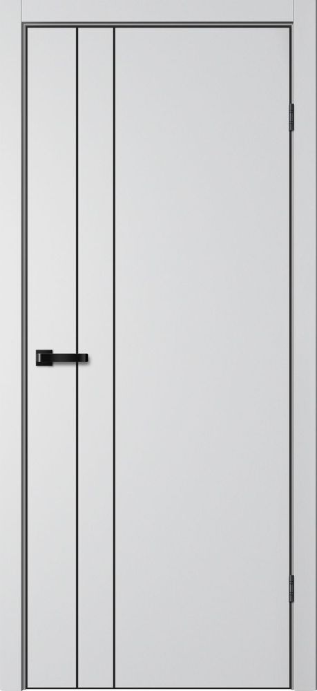 Двери Porta MTX 58 Серый/AL кромка с 4-х сторон (черная)