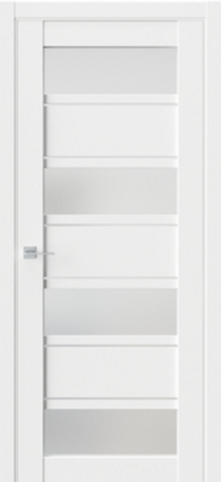 Межкомнатные двери WestStyle "RE 73" Белый EmLayer/Белое сатинат ДО