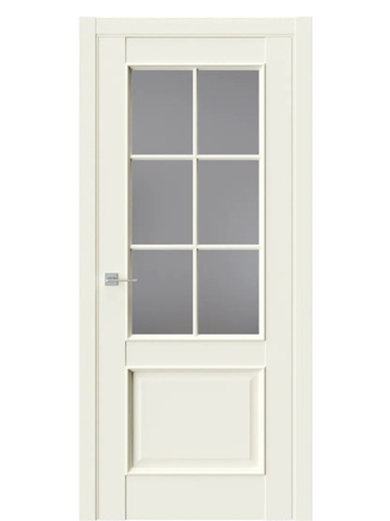 Двери WestStyle En 6 Emlayer бежевый / Графит Сатинат  ДО