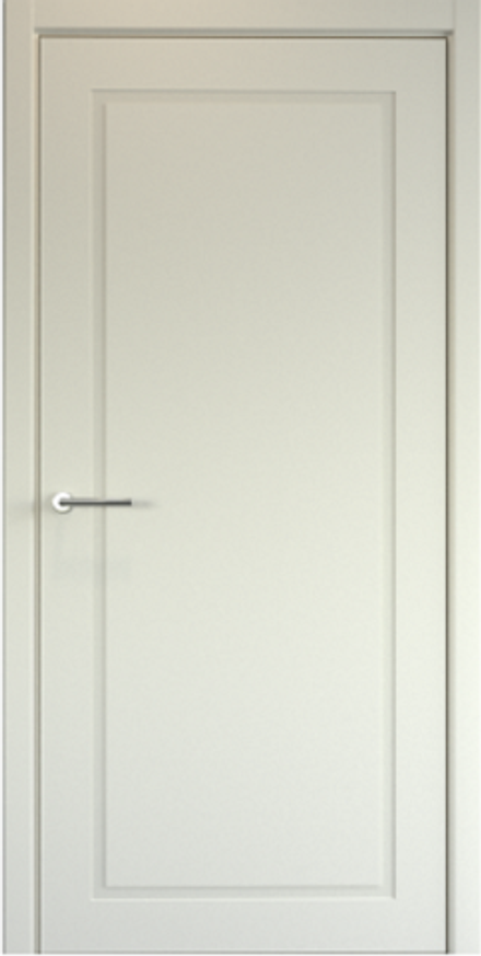 Межкомнатные двери ALBERO "Нео-Классика-1" Эмаль Латте/защелка магнитная (ДГ)