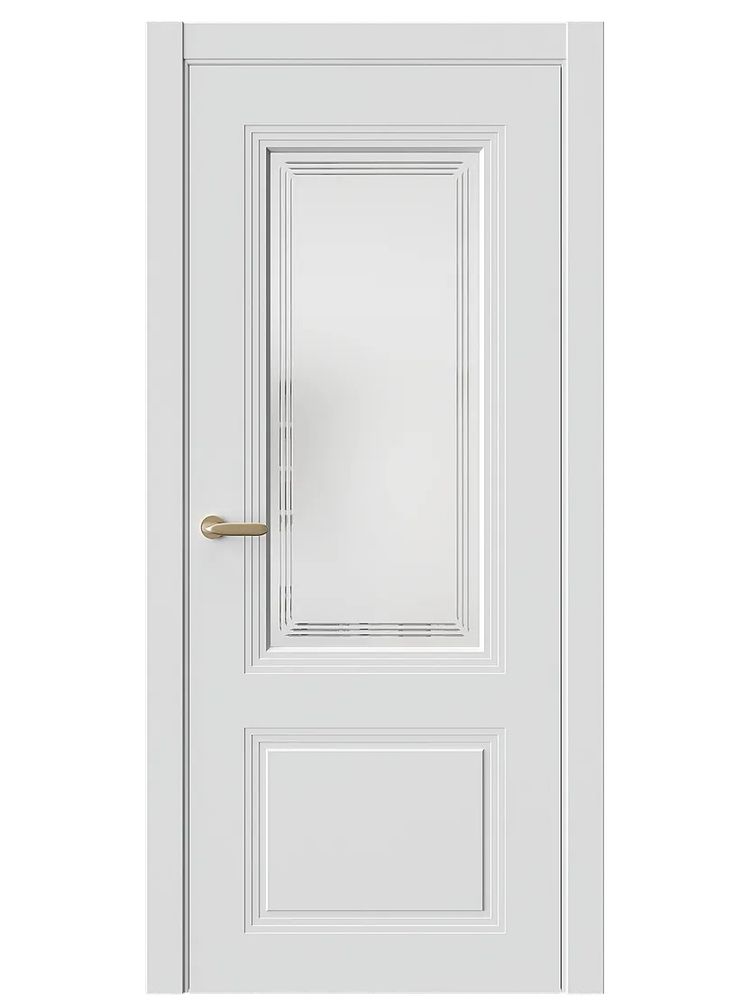 Двери WestStyle  Monte 4 Белая Вуаль /Белое Сатинат ДО