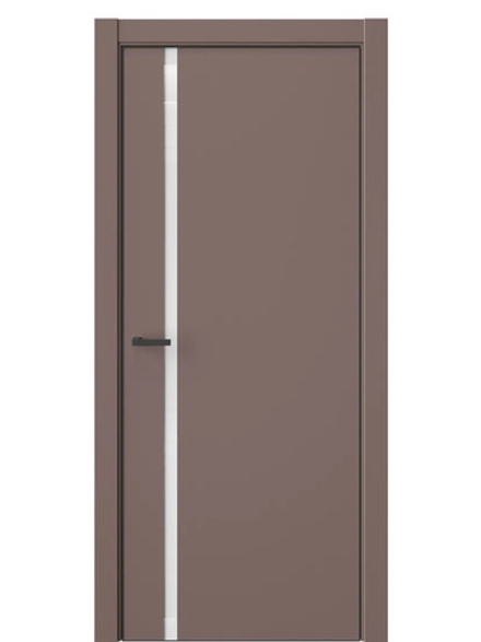 Двери WestStyle  "IN 36" Милкшейк /Аляска Lacobel /алюм.кромка  ДО