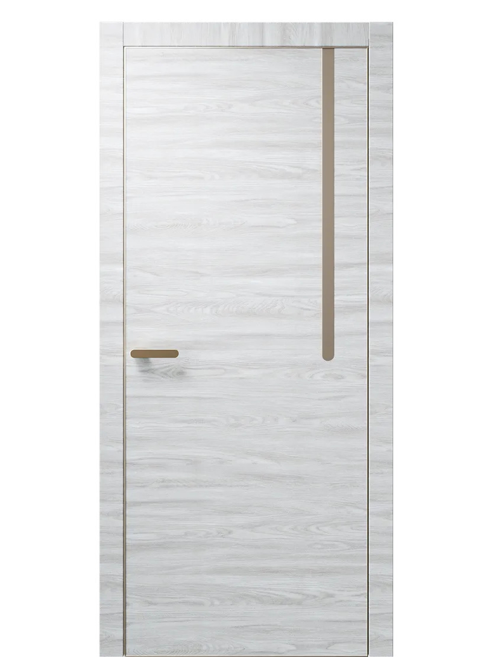 Двери WestStyle  "IN М1.2" Дуб Амбер Горизонт /молдинг /алюм.кромка  ДГ