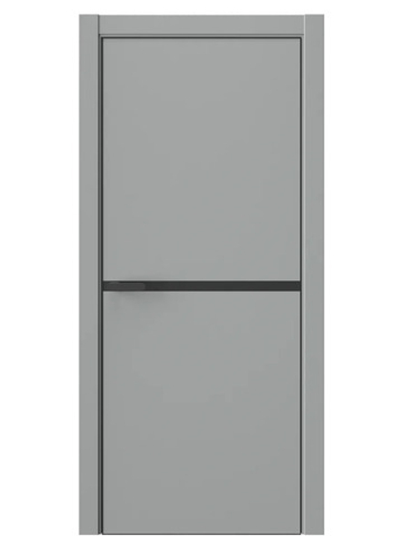 Двери WestStyle  "IN Flain 5" Серая Гавань /молдинг /алюм.кромка  ДГ