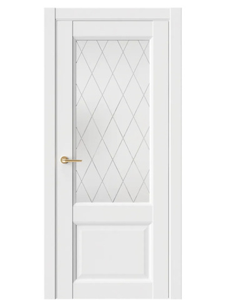 Двери WestStyle Enika 4 Emlayer белый /Белое Сатинат  ДО