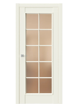 Двери WestStyle En 2 Emlayer бежевый / Бронза Сатинат  ДО