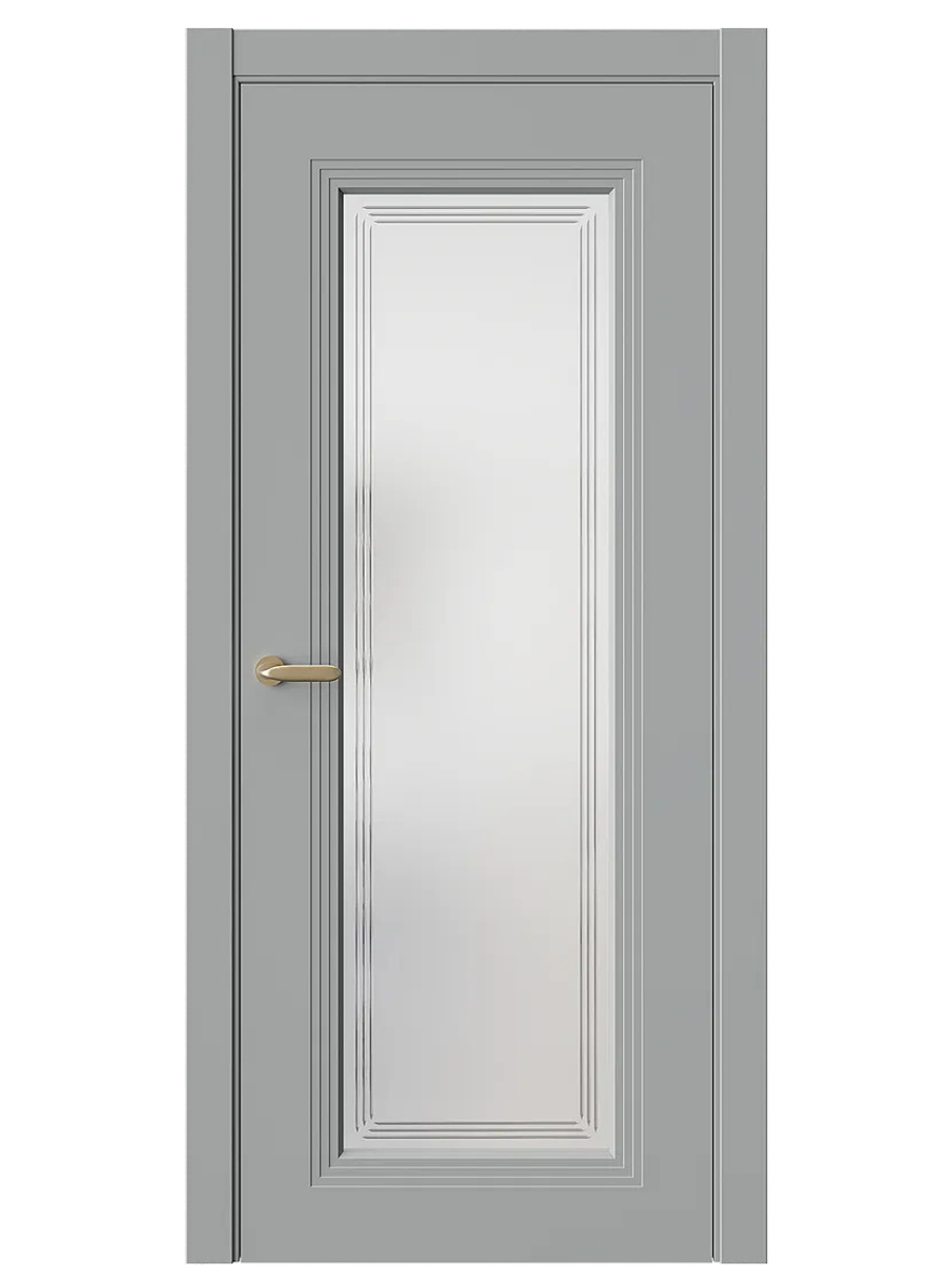 Двери WestStyle  Monte 2 Серая Гавань /Белое Сатинат ДО