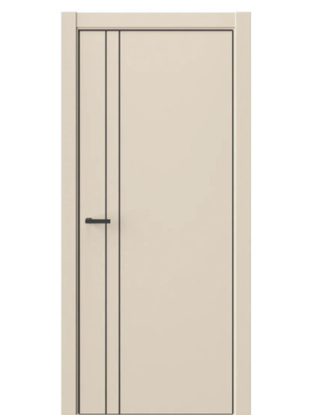 Двери WestStyle  "IN 40" Лазурный Песок /алюм.кромка  ДГ