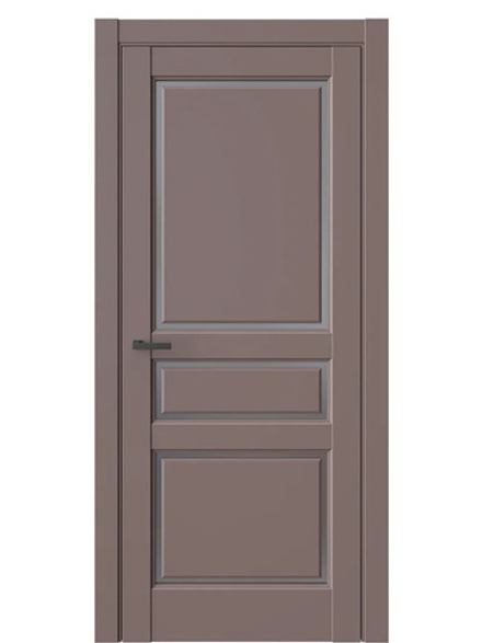 Двери WestStyle  LVT 5 Милкшейк/ Графит Сатинат ДО