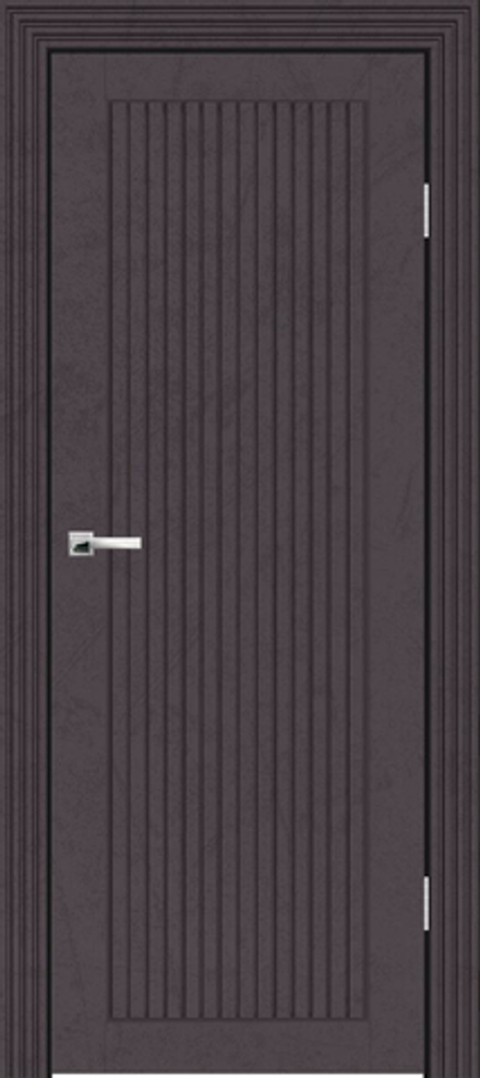 Межкомнатные двери SYNERGY  "Лайн 1" Шагрень графит ДГ