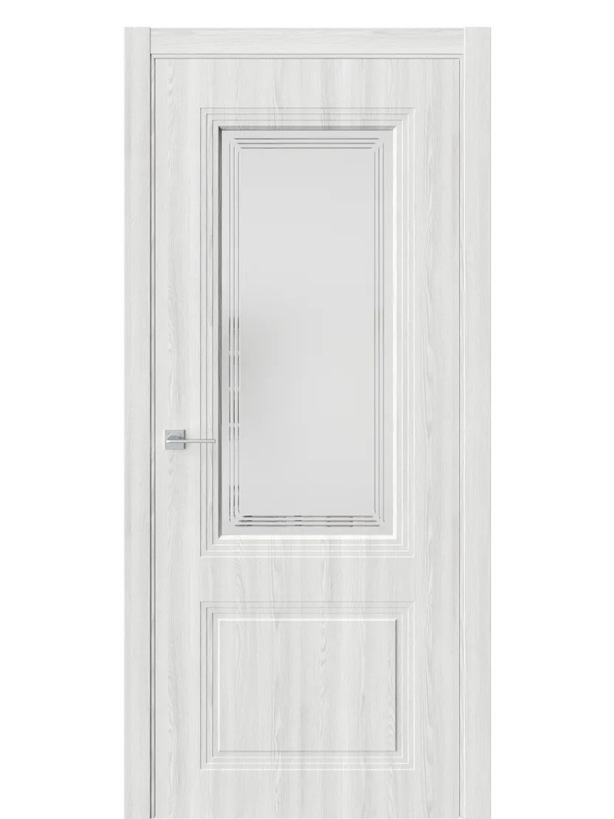 Двери WestStyle  Monte 4 Клен Айс /Белое Сатинат ДО