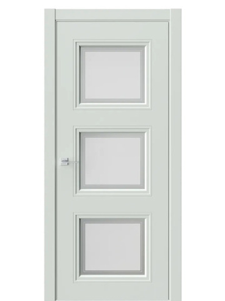 Двери WestStyle Eliss 6 RAL 7038 /белое сатинат  ДО