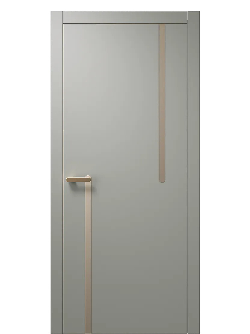 Двери WestStyle  "IN М2" Морская Галька /молдинг /алюм.кромка  ДГ